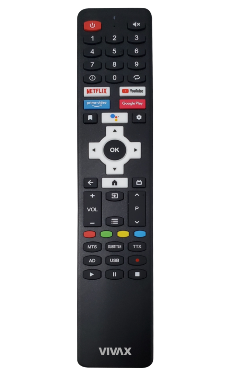 VIVAX TV A Series 75UHD10K Remote